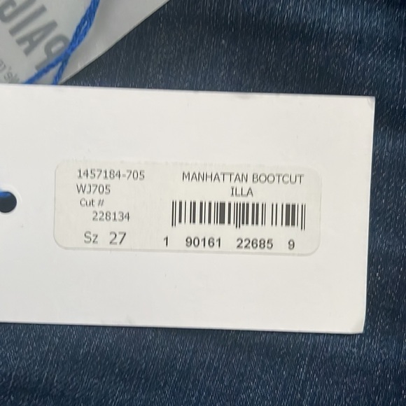 NWT Paige ILLA Manhattan Bootcut dark jeans - Picture 7 of 8